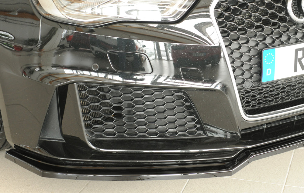 Rieger 00088230 Audi 8V RS3 Front Splitter - Glossy Black