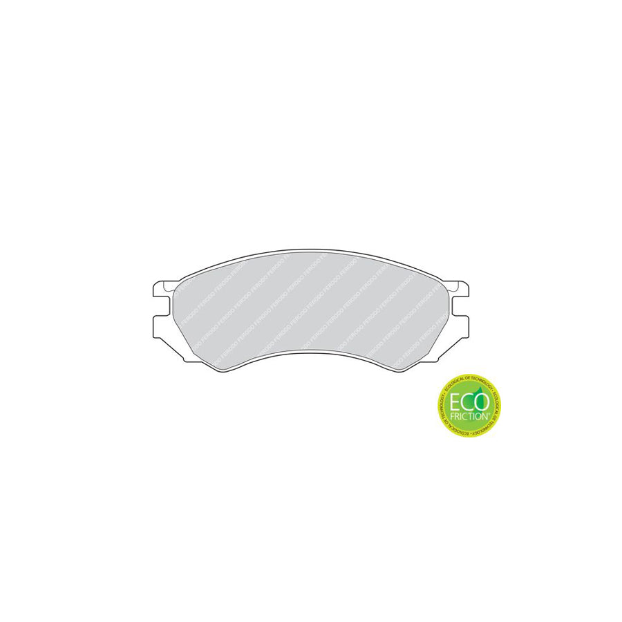 Ferodo Premier Eco Friction Fdb667 Brake Pad Set For Nissan Primera Not Prepared For Wear Indicator Without Accessories