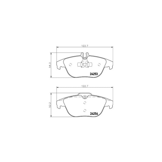 Hella 8DB 355 012 741 Brake Pad Set Prepared For Wear Indicator