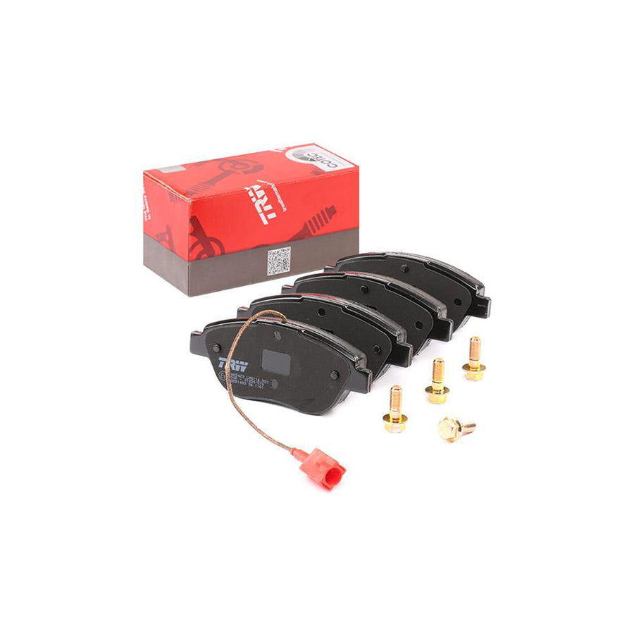 TRW Gdb1483 Brake Pad Set Incl Wear Warning Contact With Brake Caliper Screws With Accessories
