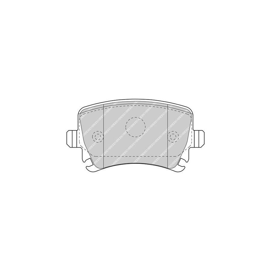 Ferodo Fdb5107 Brake Pad Set Not Prepared For Wear Indicator With Accessories