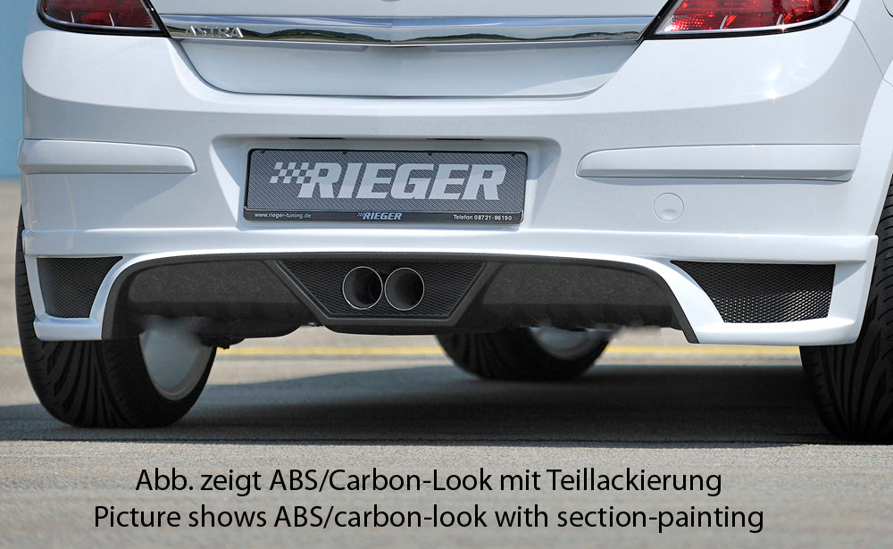 Rieger 00099334 Opel Astra H Rear Diffuser