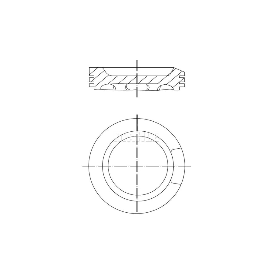MAHLE ORIGINAL 033 04 02 Piston 81,51 mm