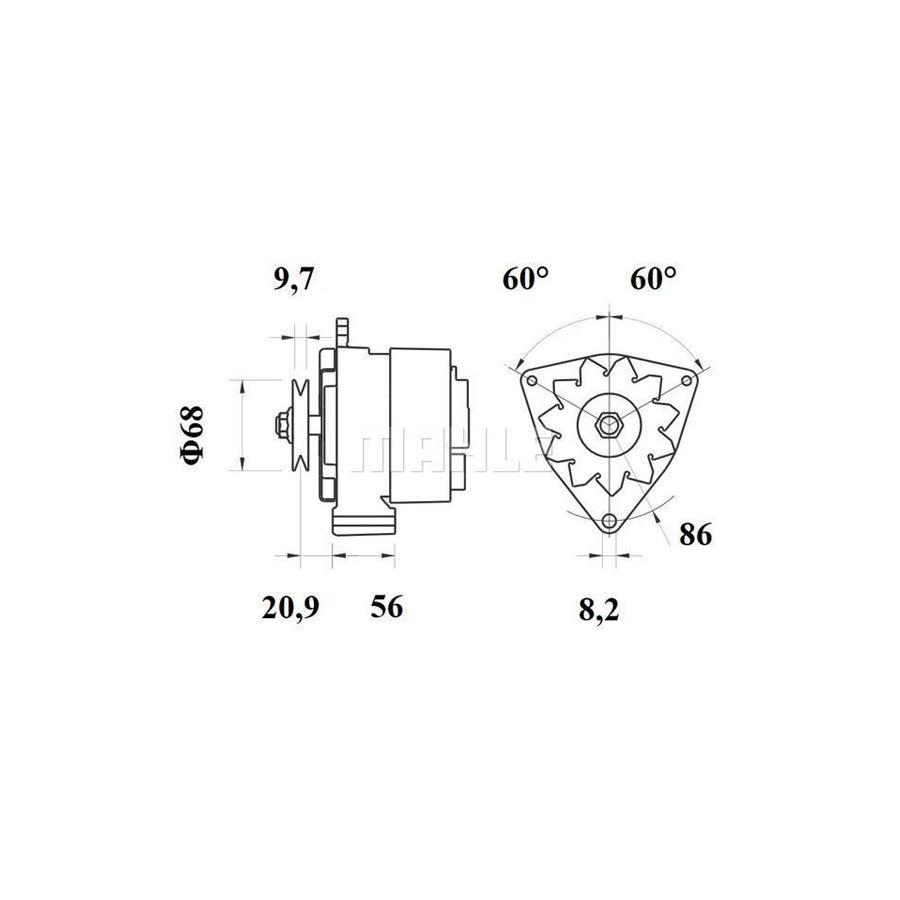 MAHLE ORIGINAL 030 TC 17882 000 Turbocharger