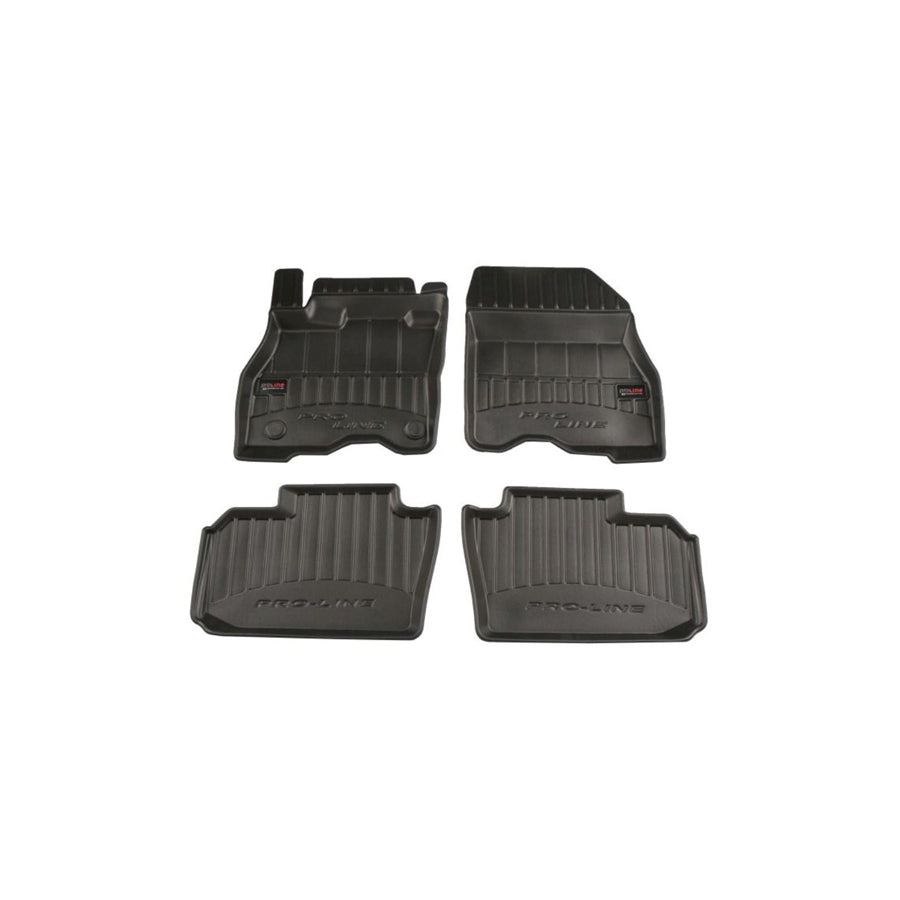 FROGUM Tailored 3D408876 Floor mat set for NISSAN Leaf II (ZE1) Elastomer, Front and Rear, Quantity: 4, Black, (LHD)