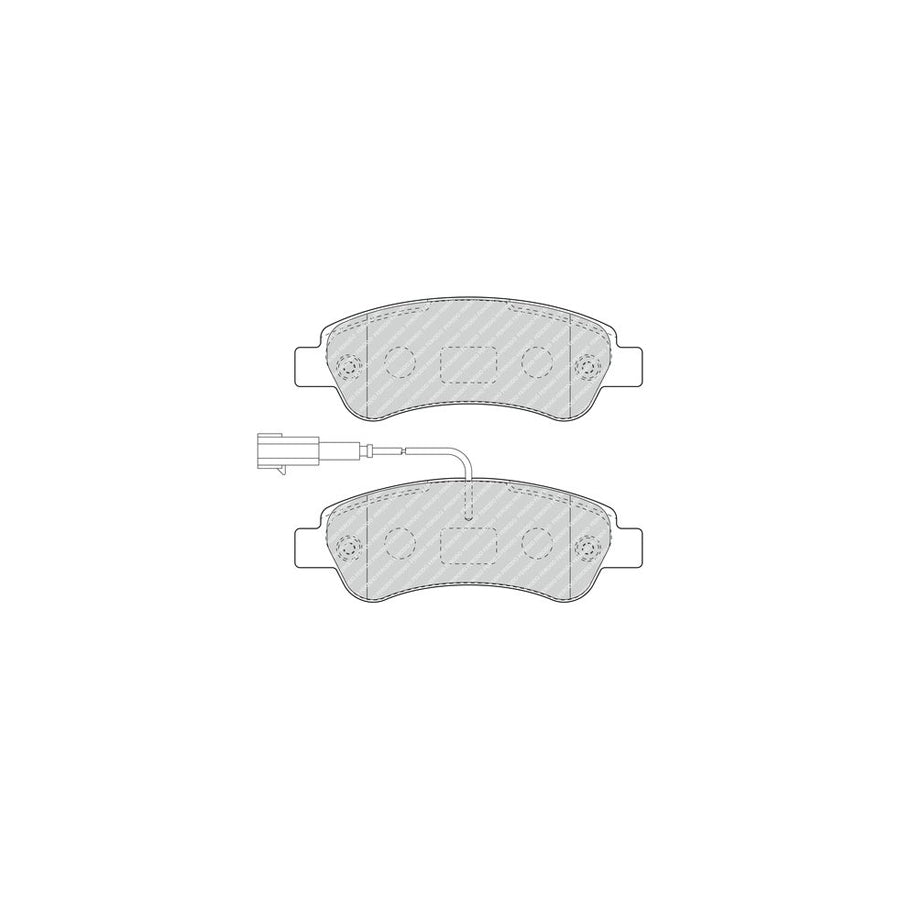 Ferodo Premier Eco Friction Fvr4910 Brake Pad Set With Acoustic Wear Warning With Accessories