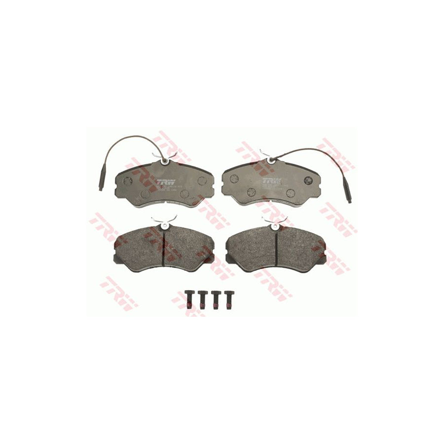 TRW Gdb447 Brake Pad Set Incl. Wear Warning Contact, With Brake Caliper Screws, With Accessories