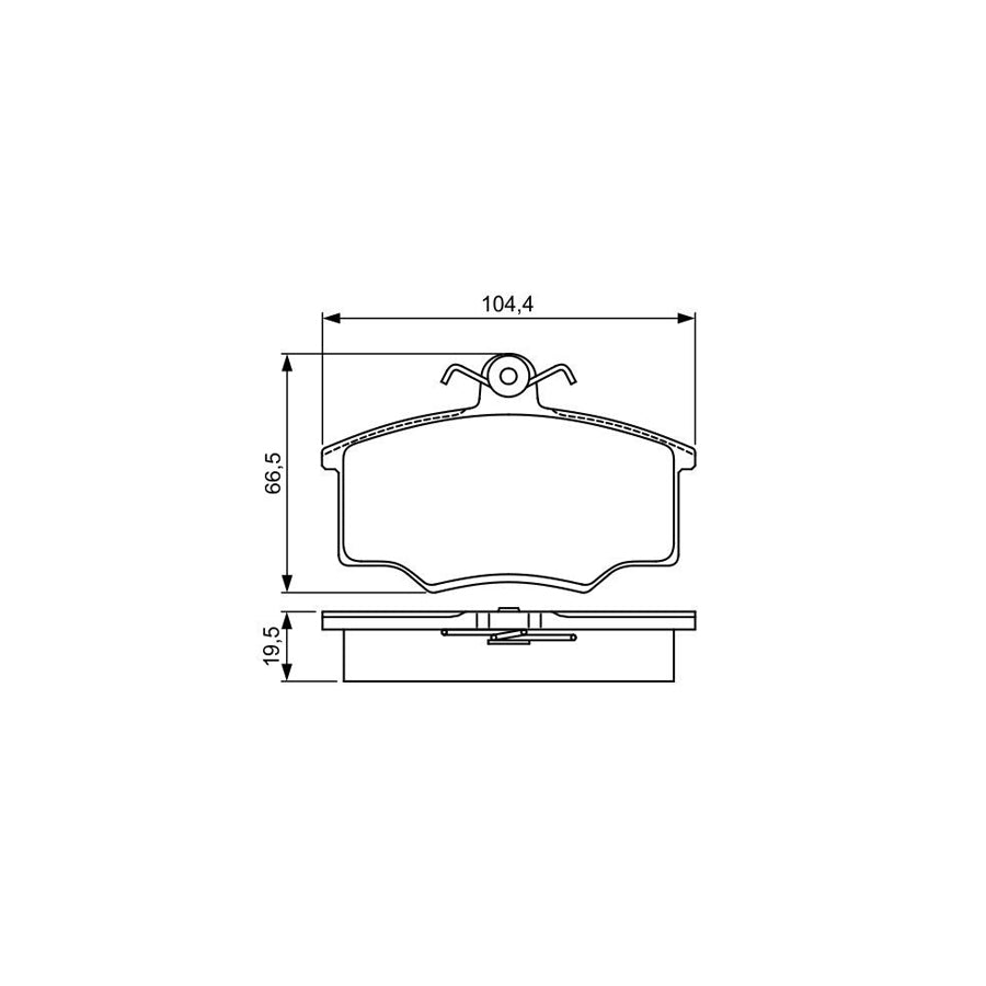Bosch 0986495340 Brake Pad Set Excl Wear Warning Contact With Mounting Manual BP1629