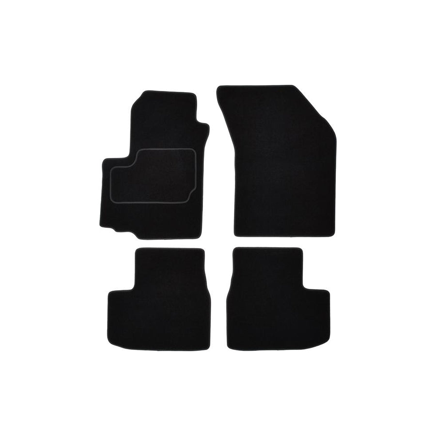 CUSTOPOL Tailored SUZ100S Floor mat set for SUZUKI Swift III Hatchback (MZ, EZ) Textile, Front and Rear, Quantity: 4, Grey