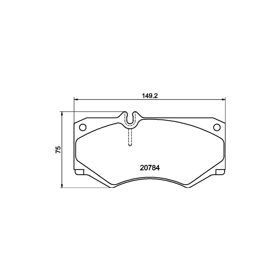 Hella 8DB 355 006 061 Brake Pad Set Prepared For Wear Indicator