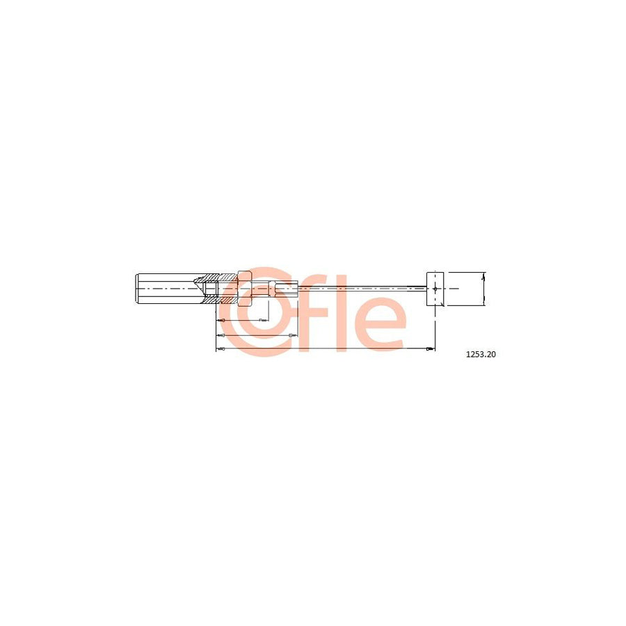 COFLE 1253.20 Throttle Cable | Duco Car Parts UK Car Parts
