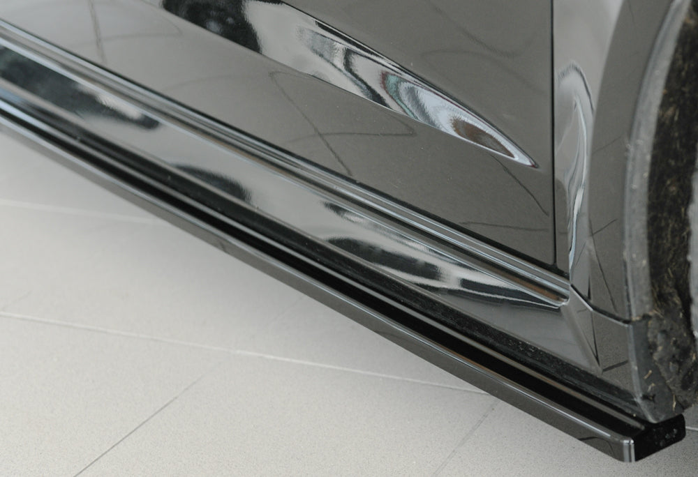 Rieger 00088233 Audi 8V RS3 Right Side Skirt Splitter - Glossy Black