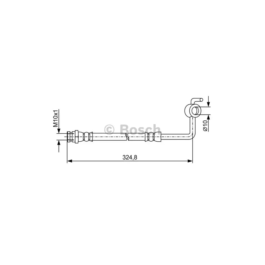 BOSCH 1 987 481 971 Brake Hose for MAZDA MX 5 315Mm M10X1