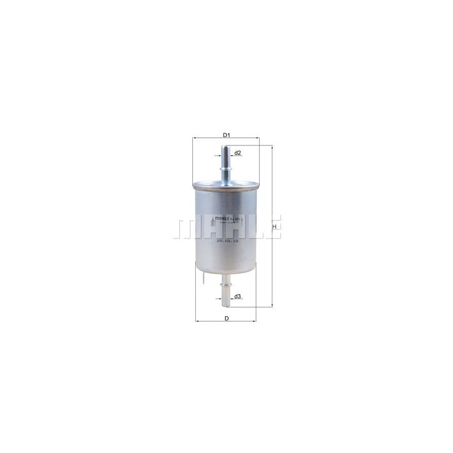 MAHLE ORIGINAL KL 470 Fuel filter In-Line Filter