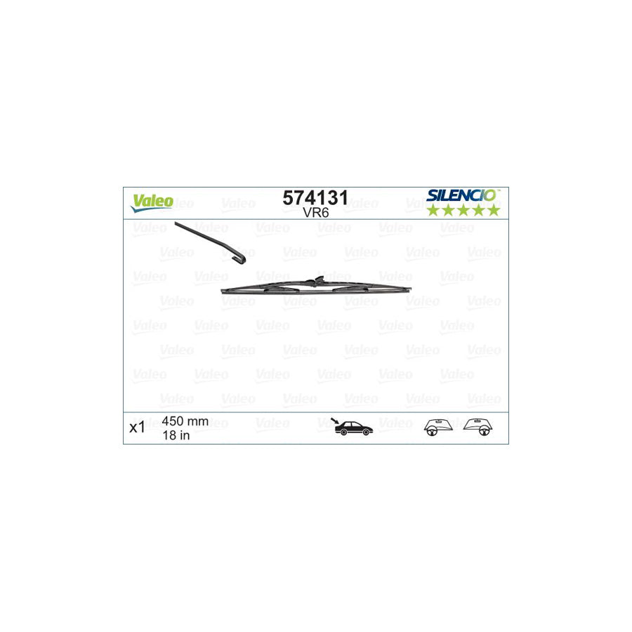 Valeo Silencio 574131 Wiper Blade | Duco Car Parts UK Car Parts