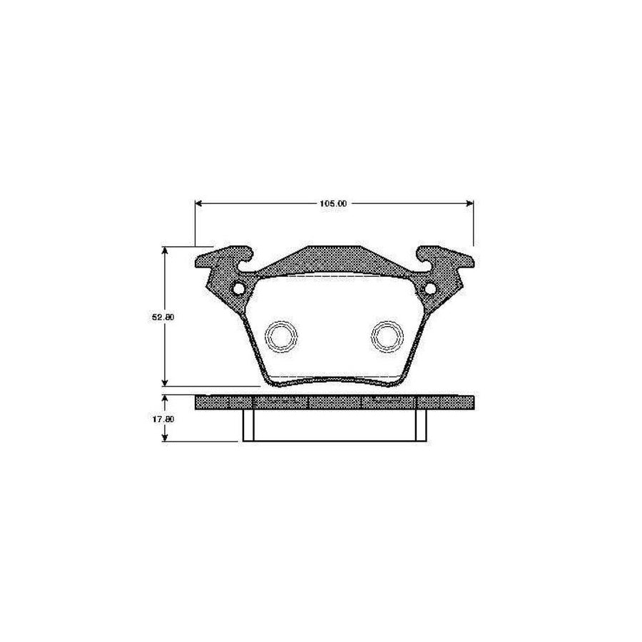 Bosch 0986Tb2354 Brake Pad Set Excl Wear Warning Contact