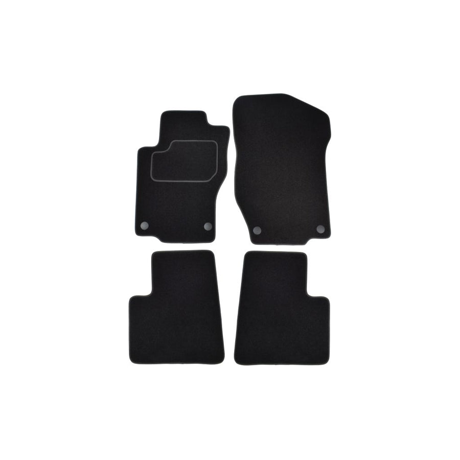 MAMMOOTH A041 MER225 PRM 01 Floor mat set suitable for MERCEDES-BENZ ML-Class (W164) Textile, Front and Rear, Quantity: 4, Black