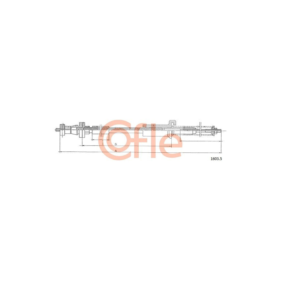 COFLE 1603.5 Throttle Cable for FIAT REGATA | Duco Car Parts UK Car Parts