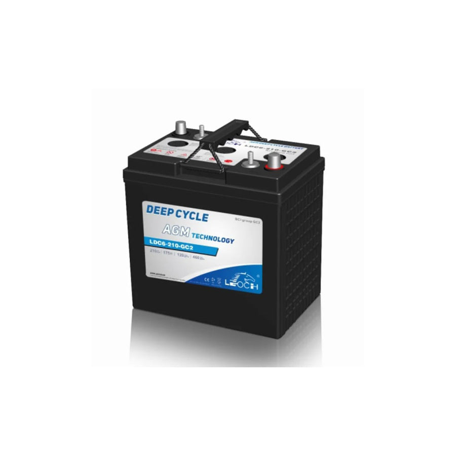 Leoch 6V 210Ah Deep Cycle AGM Battery - LDC6-210-GC2