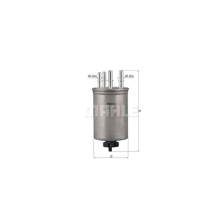 MAHLE ORIGINAL KL 451 Fuel filter In-Line Filter