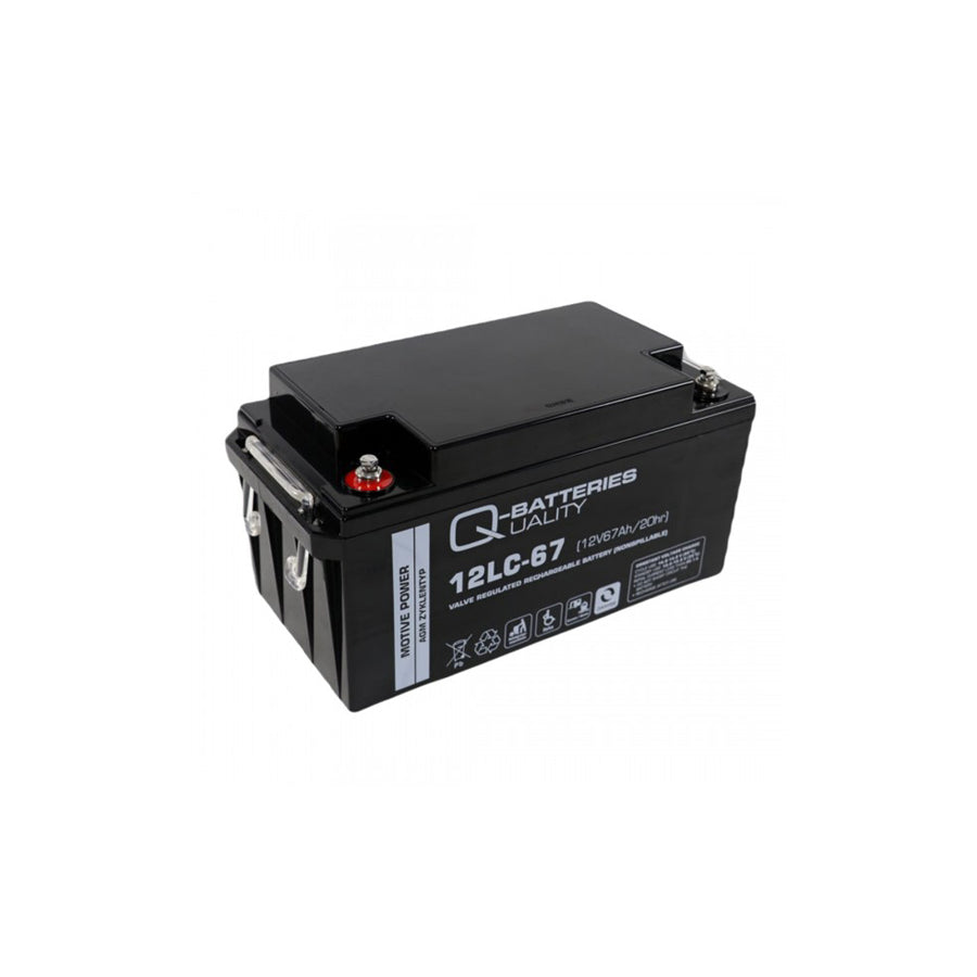 Q-Batteries 12LC67 / 12V 67Ah lead accumulator cycle type AGM Deep Cycle VRLA