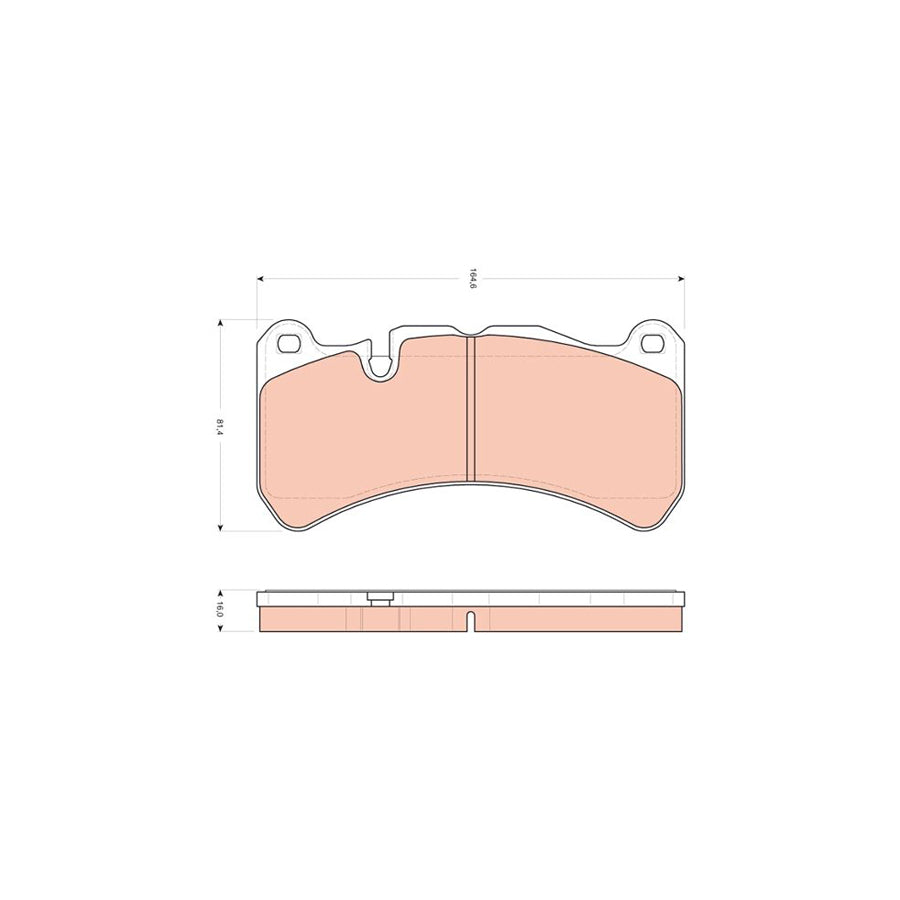 TRW Gdb1739 Brake Pad Set Prepared For Wear Indicator