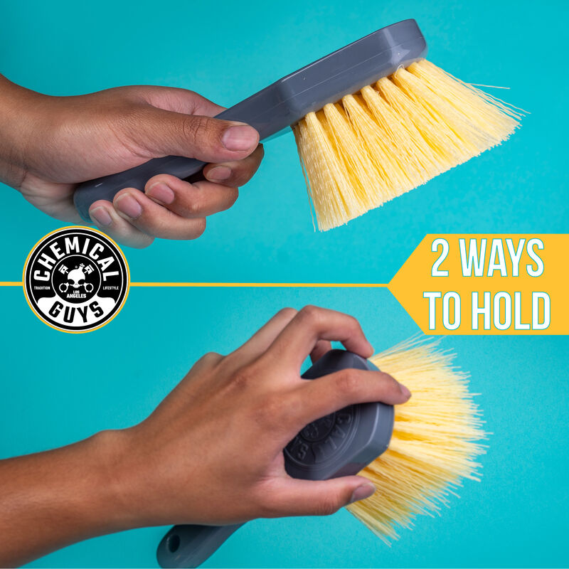 Chemical Guys Nice & Stiff Heavy Duty Carpet & Interior Brush | Duco Car Parts UK Car Parts