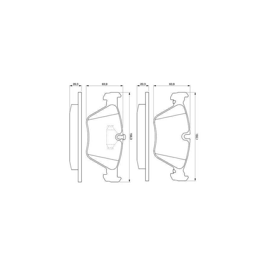 Bosch 0986424400 Brake Pad Set For Bmw 5 Series Front Axle Rear Axle Excl Wear Warning Contact With Mounting Manual BP196