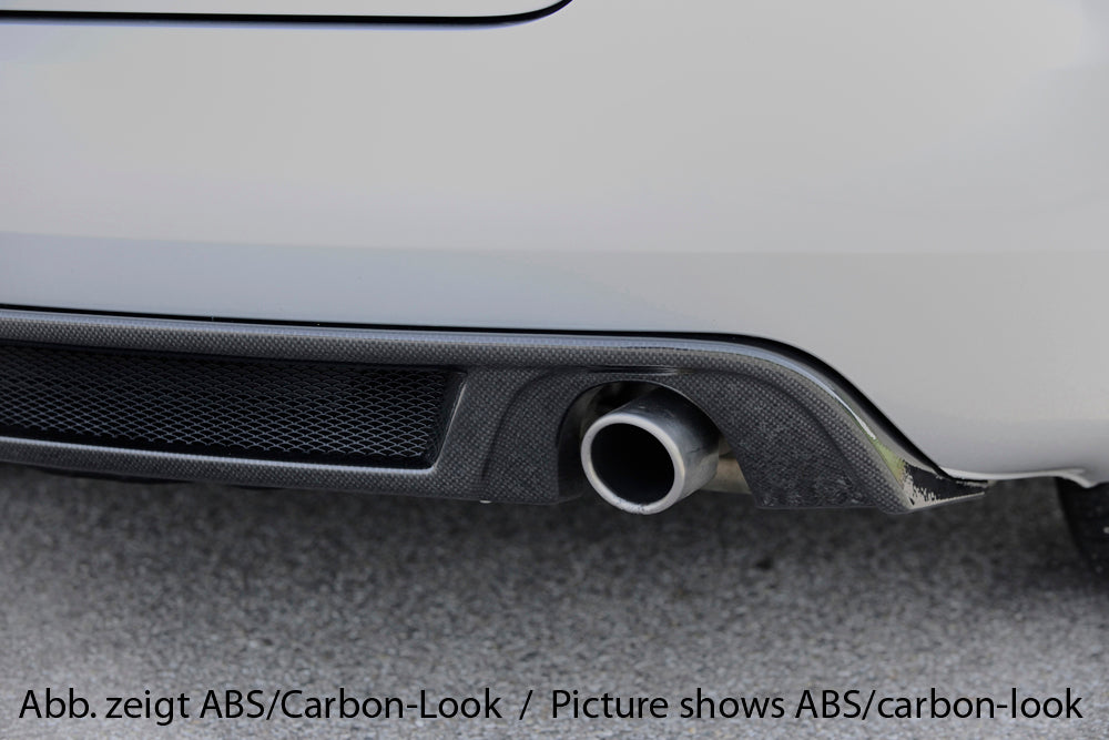 Rieger 00088075 Audi 8H A4 Rear Diffuser for Original Tailpipe Left & RIght - Glossy Black