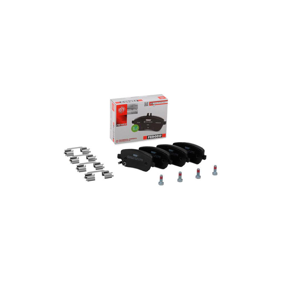 Ferodo Premier Eco Friction Fdb4069 Brake Pad Set With Acoustic Wear Warning With Brake Caliper Screws With Accessories