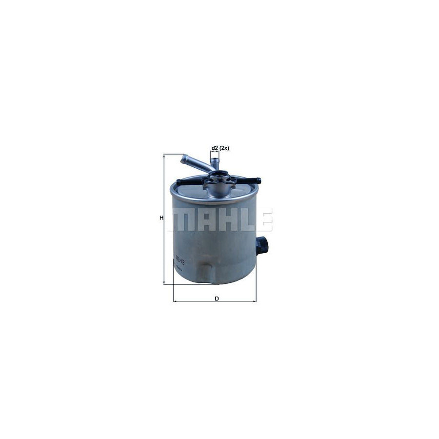 MAHLE ORIGINAL KL 440/43 Fuel filter In-Line Filter