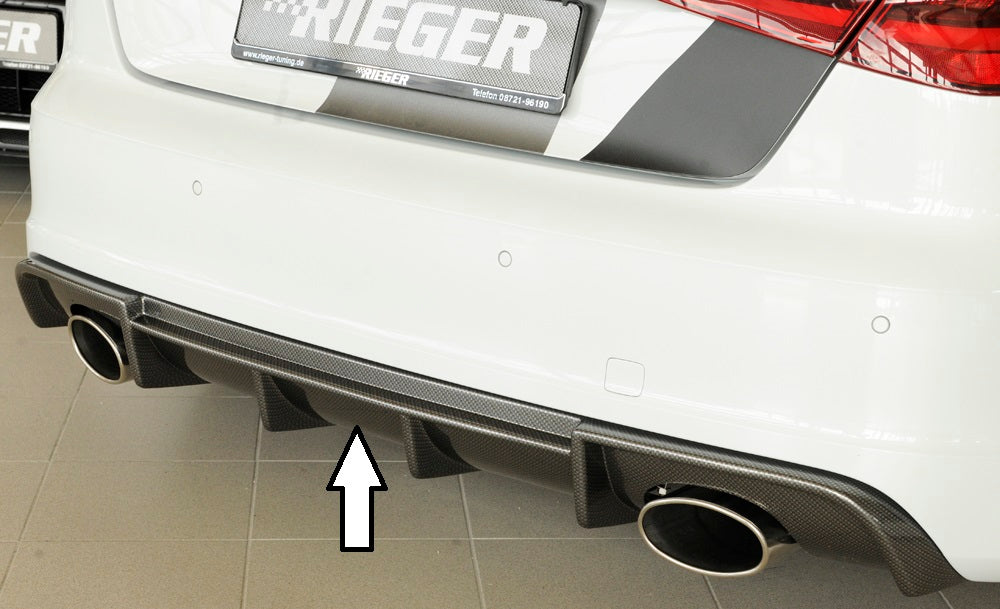 Rieger 00099357 Audi 8V Rear Diffuser (A3 & S3)