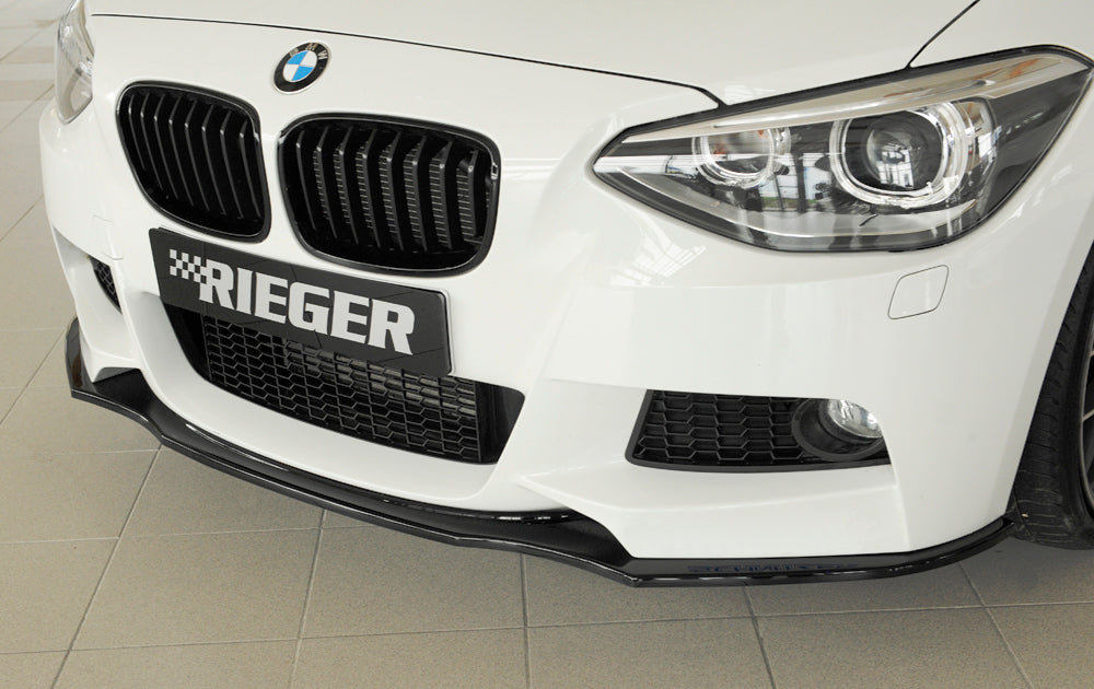Rieger 00088081 BMW 1 Series F20 F21 Front Splitter - Glossy Black