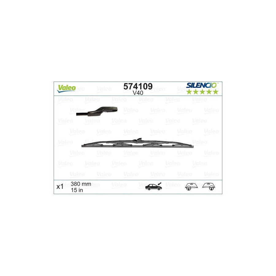 Valeo Silencio 574109 Wiper Blade | Duco Car Parts UK Car Parts