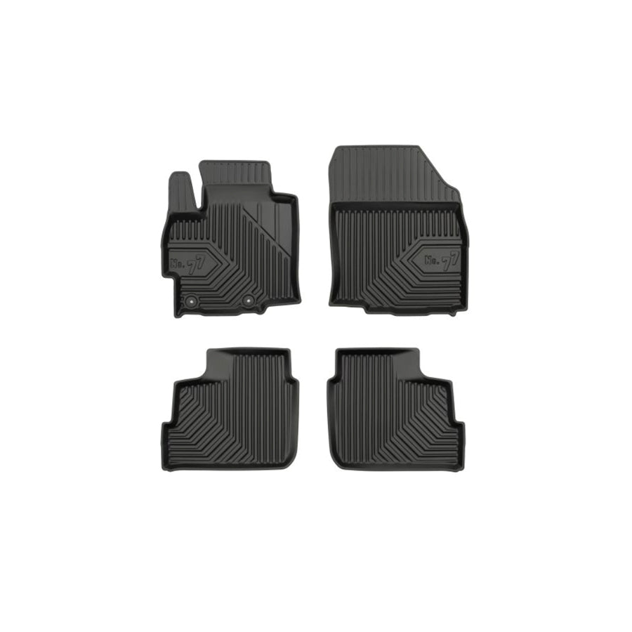 FROGUM Tailored 77408791 Floor mat set for MITSUBISHI Mirage / Space Star Hatchback (A0_A) Elastomer, Front and Rear, Quantity: 4, Black, (LHD)