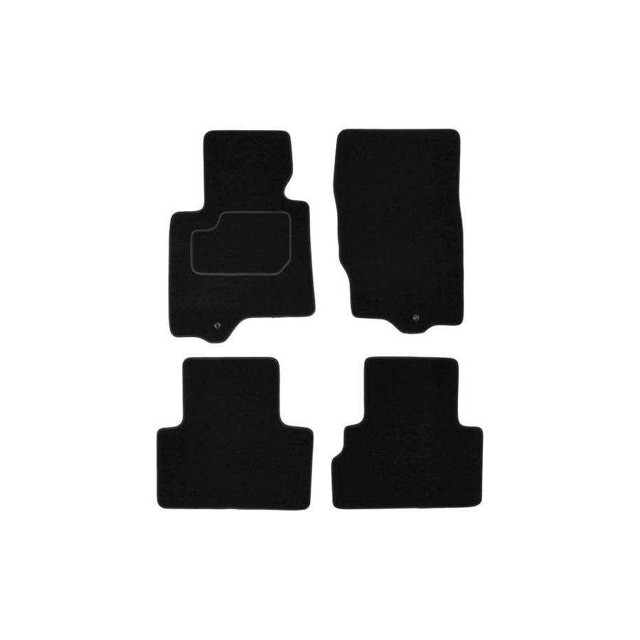 MAMMOOTH A041 INF10 PRM 01 Floor mat set for INFINITI FX Off-Road (S50) Textile, Front and Rear, Quantity: 4, Black