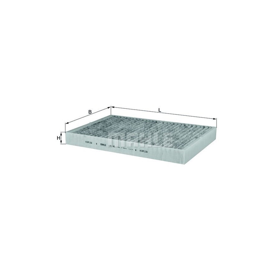 MAHLE ORIGINAL LAK 46 Pollen filter Activated Carbon Filter