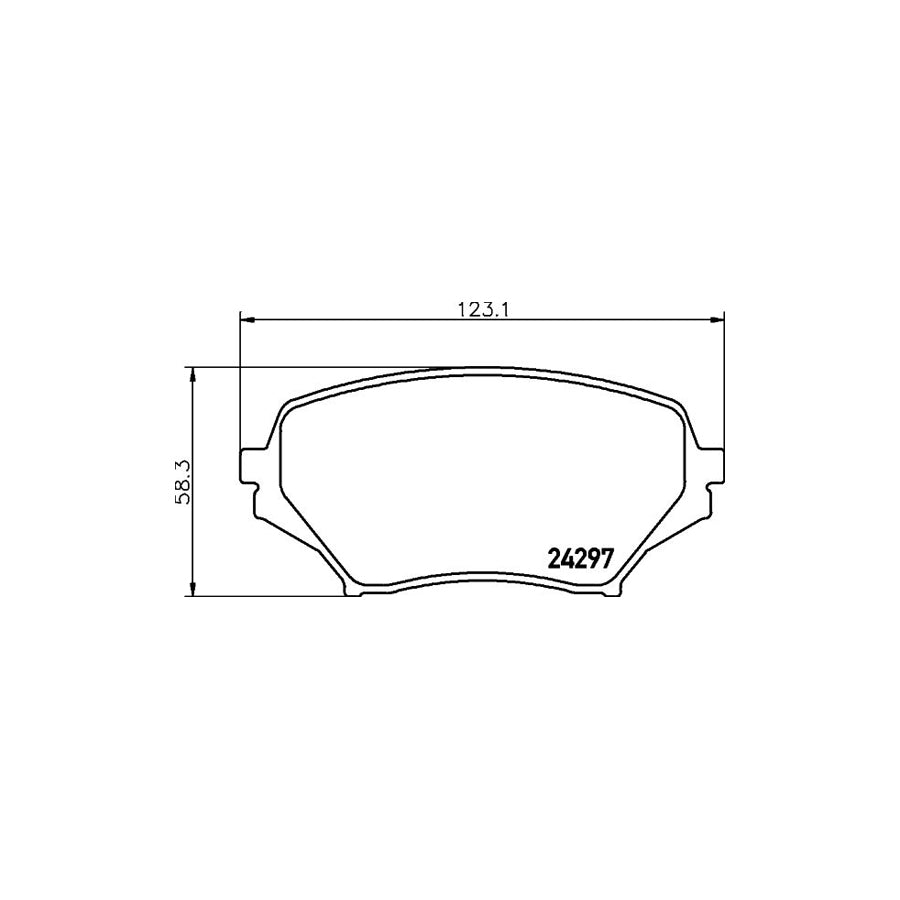 Hella 8DB 355 006 771 Brake Pad Set For Mazda Mx 5 Iii Nc Not Prepared For Wear Indicator