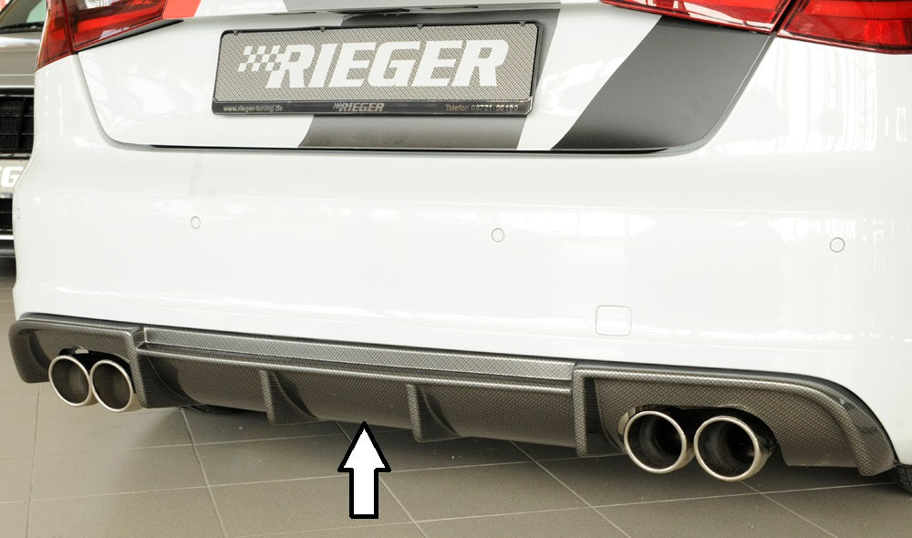 Rieger 00099356 Audi 8V A3 Rear Diffuser