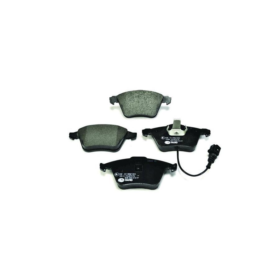 Hella 8DB 355 015 971 Brake Pad Set With Integrated Wear Warning Contact