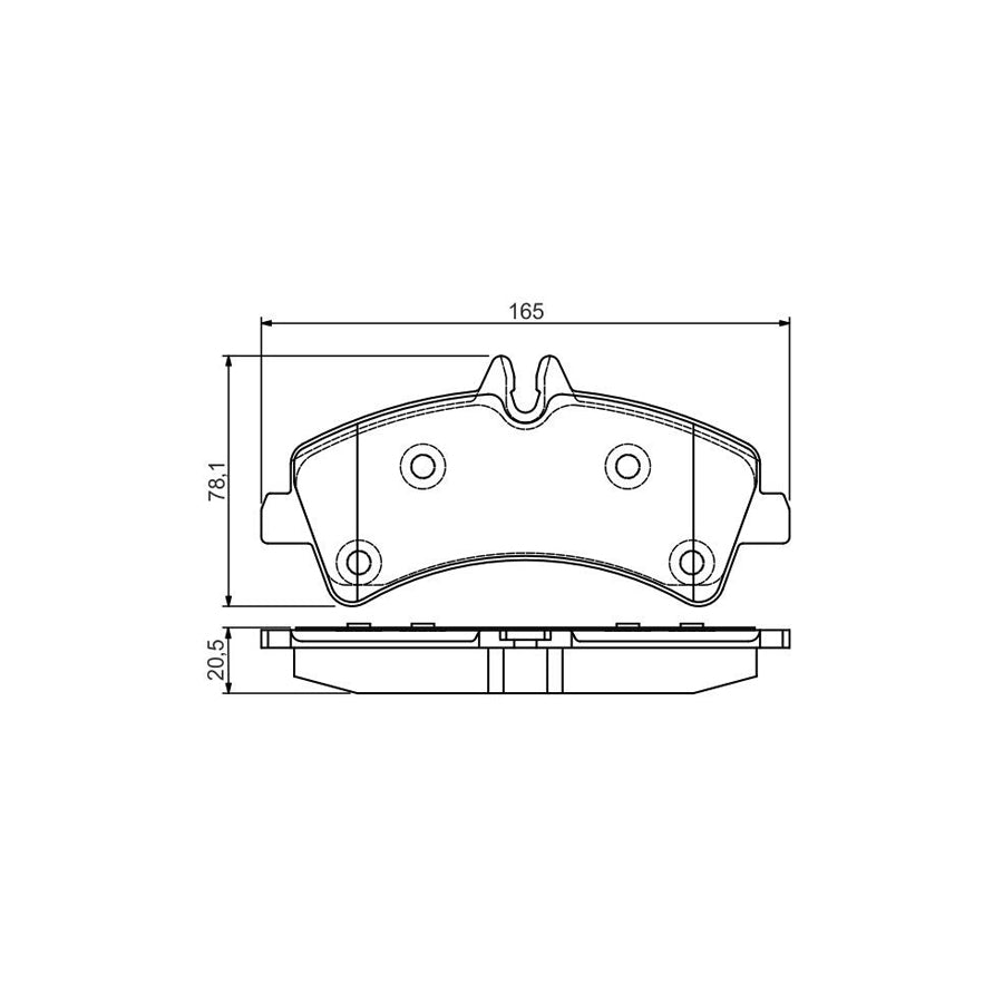 Bosch 0986495099 Brake Pad Set With Mounting Manual BP1555