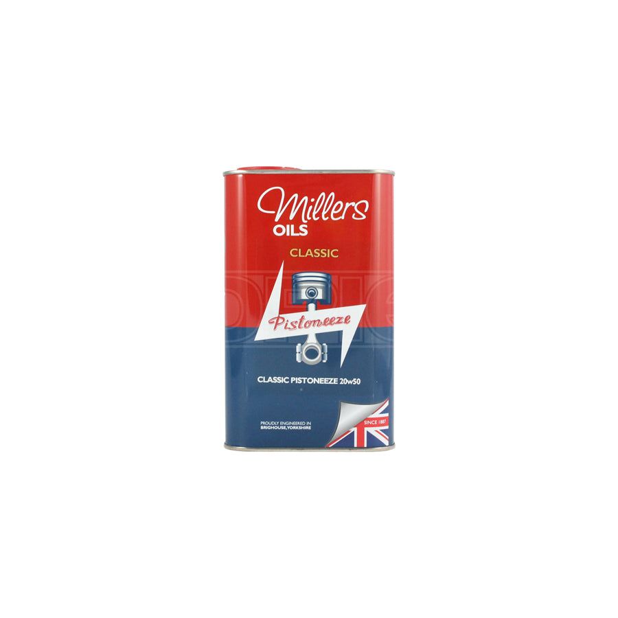 Millers Oils Classic Pistoneeze 20W-50 Mineral Engine Oil 1l