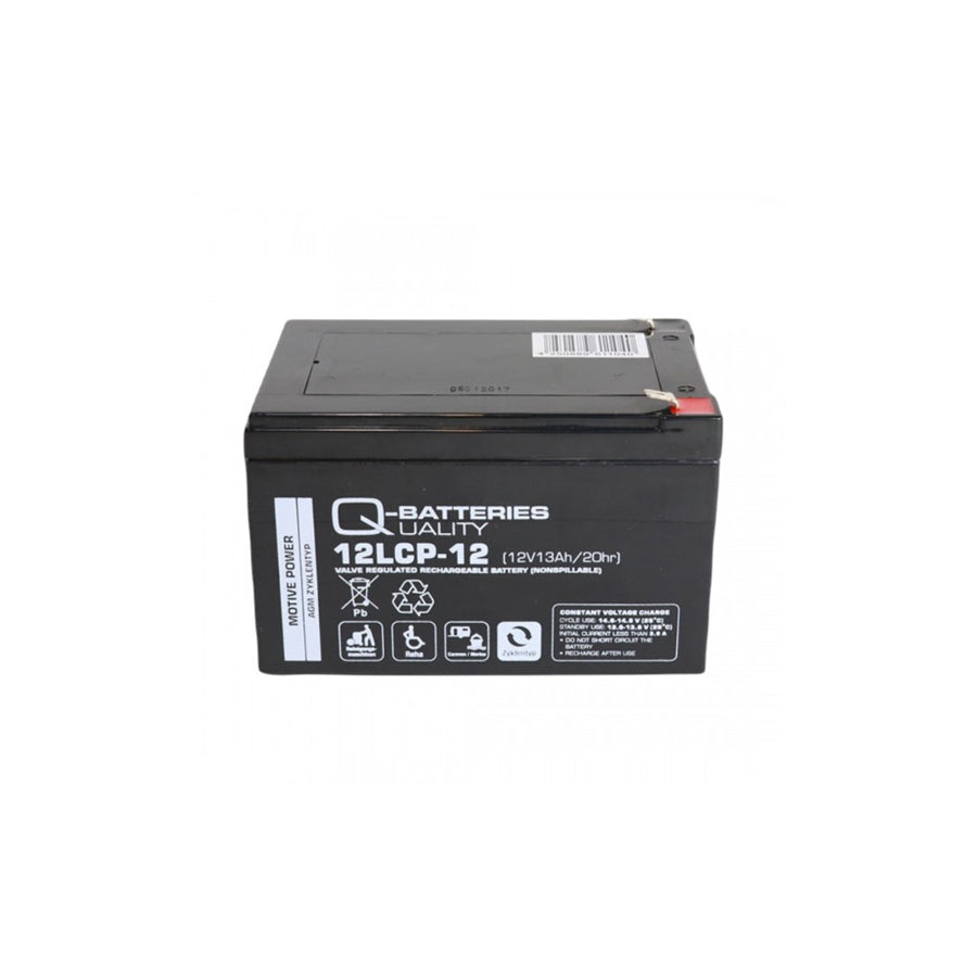 Q-Batteries 12LCP12 / 12V 13Ah Lead acid battery Cycle type AGM Deep Cycle VRLA
