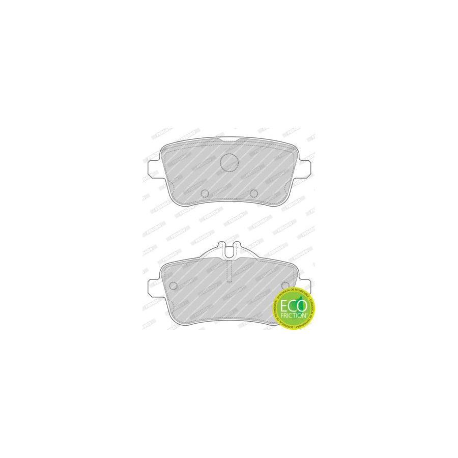 Ferodo Fdb4701 Brake Pad Set Premier Eco Friction Prepared For Wear Indicator With Accessories