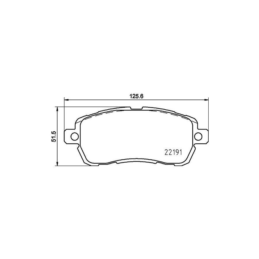 Hella 8DB 355 031 721 Brake Pad Set For Ford Ka Not Prepared For Wear Indicator With Accessories