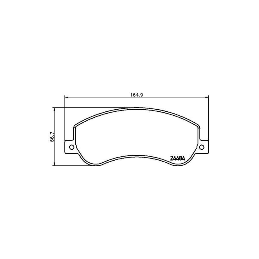 Hella 8DB 355 015 401 Brake Pad Set For Vw Amarok Not Prepared For Wear Indicator With Brake Caliper Screws With Accessories