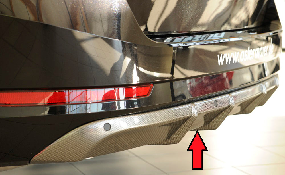 Rieger 00099364 Skoda 3T 3V Superb III Rear Diffuser