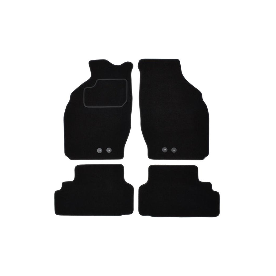 MAMMOOTH Tailored A041 OPL20 PRM 01 Floor mat set for OPEL Agila A (H00) Textile, Front and Rear, Quantity: 4, Black