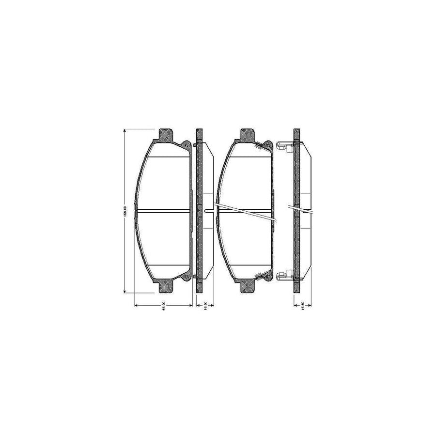 Bosch 0986Tb2775 Brake Pad Set Excl Wear Warning Contact With Accessories