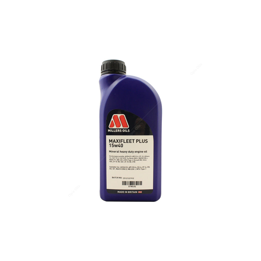 Millers Oils Maxifleet Plus 15w-40 Mineral Engine Oil 1l